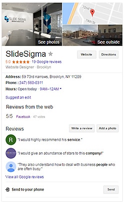 Slidesigma reviews on google