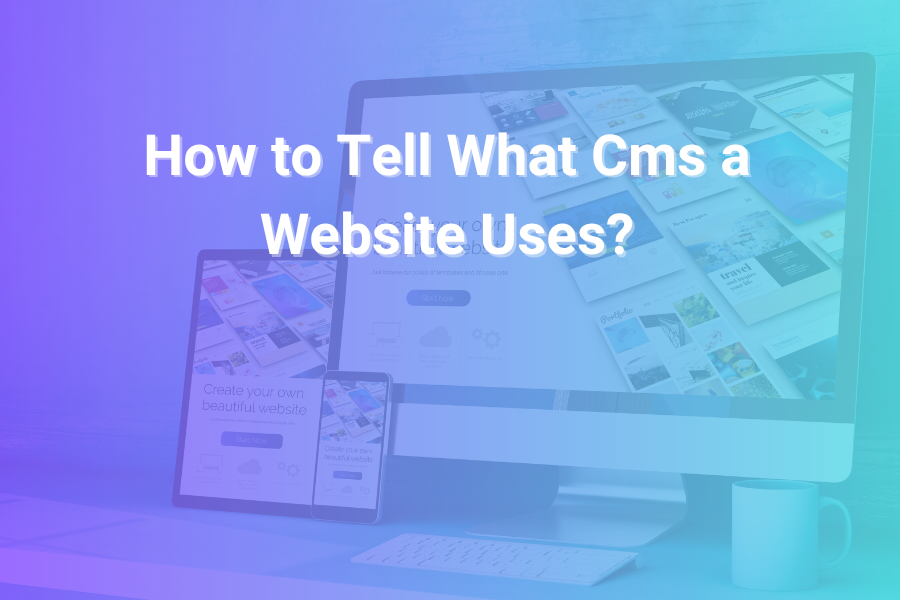 how to tell what cms a website uses